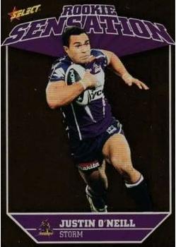 2011 NRL Champions - Rookie Sensation #RS9 Justin O'Neill Front
